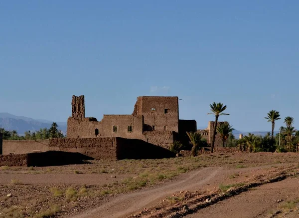 Arquitetura Tradicional Marroquina Atlas Mountains — Fotografia de Stock