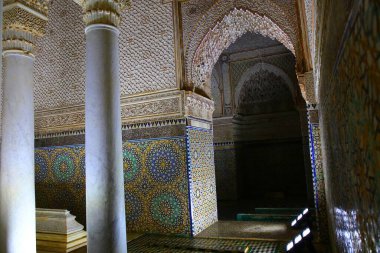 Marakeş, Fas 'ta güzel geleneksel mimari