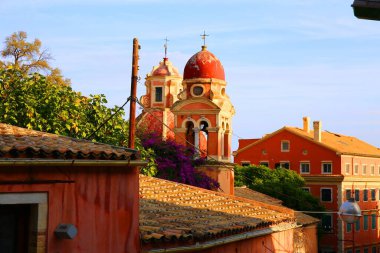 Yunanistan 'ın Korfu adasının kuzeyindeki manastır