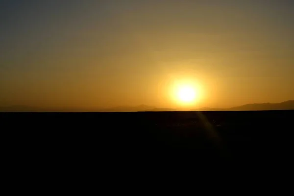 Salida Del Sol Desierto Marruecos África — Foto de Stock