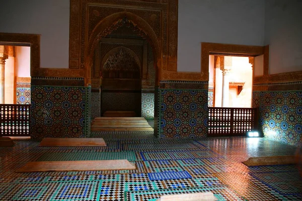 Όμορφη Παραδοσιακή Αρχιτεκτονική Στο Μαρακές Μαρόκο — Φωτογραφία Αρχείου