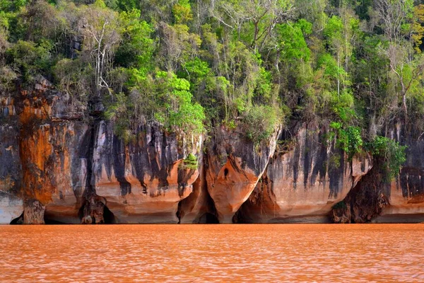 Река Манамболо Национальном Парке Цинги Бемараха Мадагаскар — стоковое фото