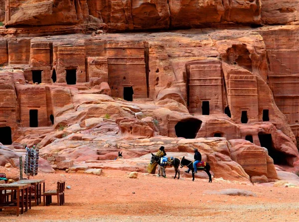 Belle Vue Sur Les Tombes Petra — Photo