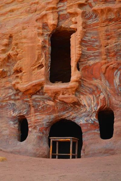 Grottes Tombes Impressionnantes Petra — Photo