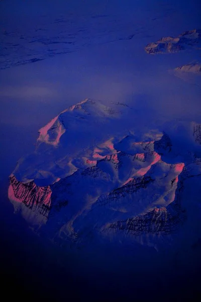 Widok Powietrza Wyspę Grenlandii — Zdjęcie stockowe