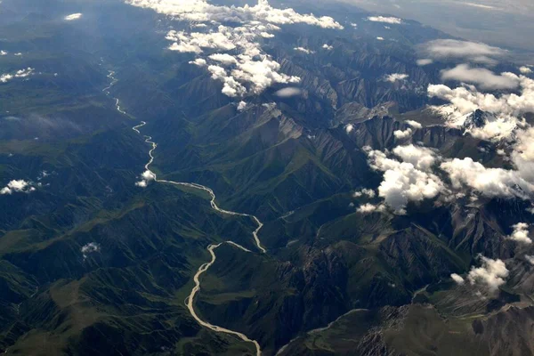 Aerial view of the Himalayas, Asia