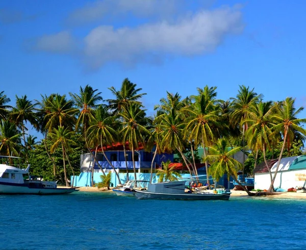 Güzel Egzotik Maldivler Adaları — Stok fotoğraf