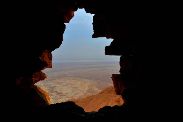 Vue Sur Montagne Massada Israël — Photo