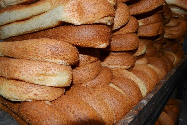 Geleneksel Kudüs Taze Ekmeği — Stok fotoğraf