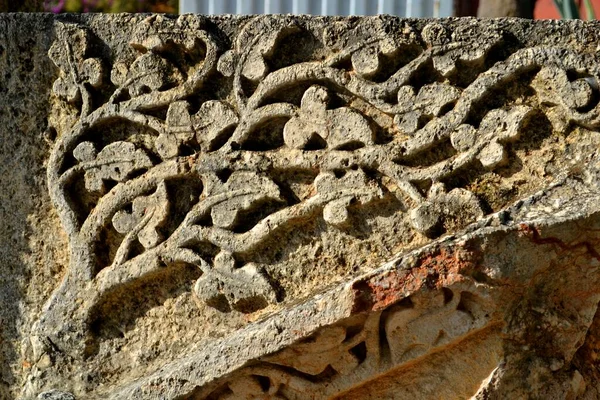Capernaum Şehrinin Kalıntıları Srail — Stok fotoğraf