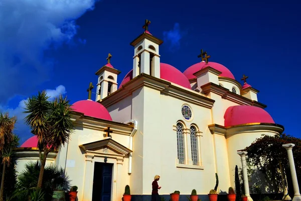 Chiesa Ortodossa Vicino Mare Galilea Israle — Foto Stock