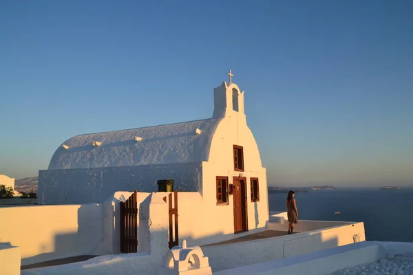 Beautiful View Cultural Sites Oia Santorini Greece — Stock Photo, Image