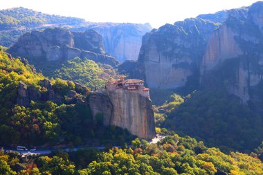 Remote ancient monasteries of Meteora, Greece clipart