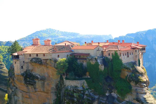 Afgelegen Oude Kloosters Van Meteora Griekenland — Stockfoto
