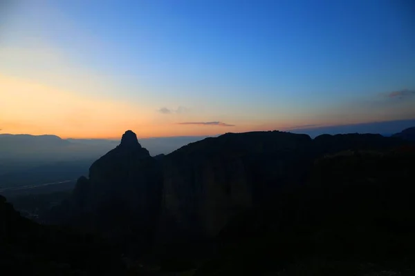 Impresionante Paisaje Natural Meteora Grecia — Foto de Stock