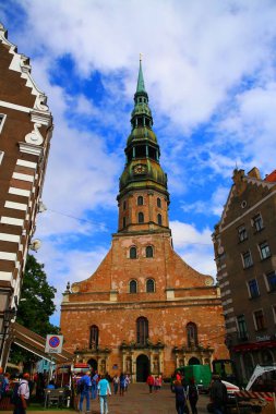 Riga, Letonya 'da renkli mimari