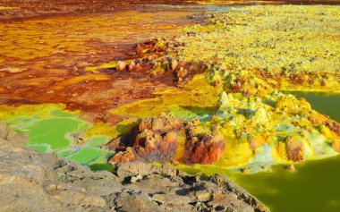 Dallol sarı yüzey, Danakil Depresyonu