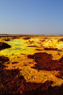 Dallol sarı yüzey, Danakil Depresyonu
