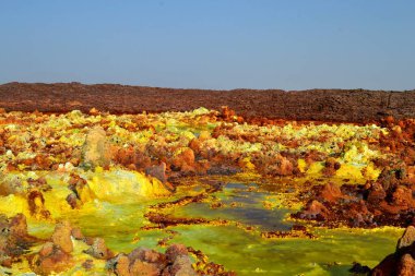Dallol sarı yüzey, Danakil Depresyonu