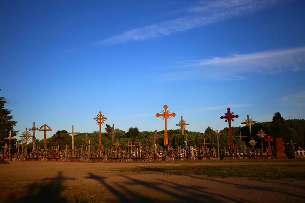 Collina Delle Croci Seauleai Lituania — Foto Stock