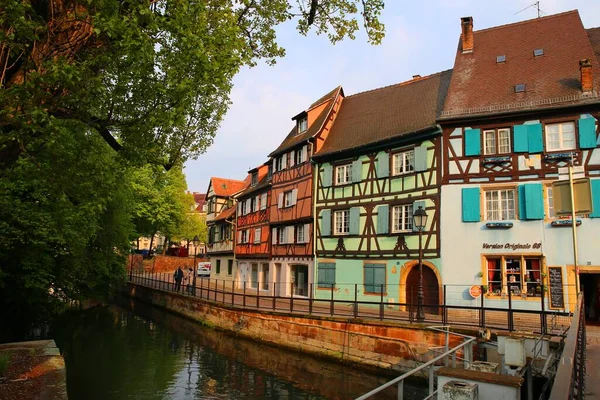 Colorida Ciudad Colmar Alsacia Francia — Foto de Stock