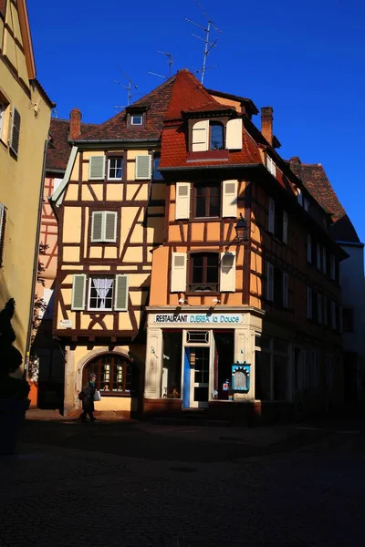 Красочный Город Кольмар Эльзасе Франция — стоковое фото