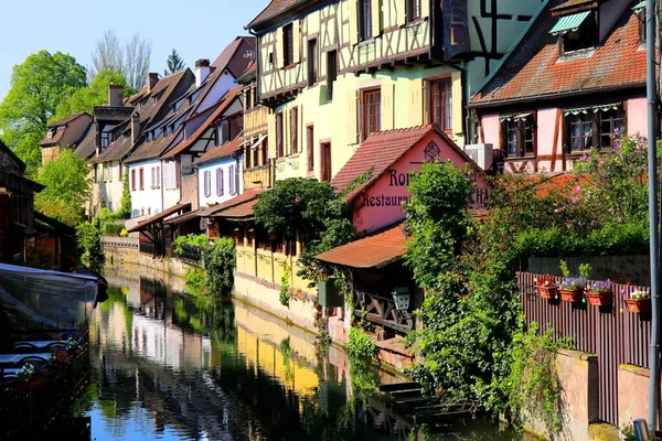 Barevné Město Colmar Alsasku Francie — Stock fotografie