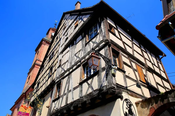 Ville Traditionnelle Colorée Riquewihr Alsace France — Photo