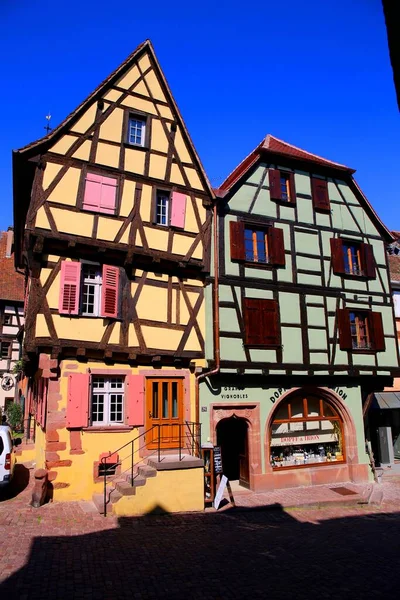 Ville Traditionnelle Colorée Riquewihr Alsace France — Photo