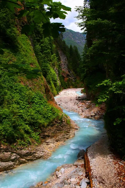 Дикий Водопад Горах Словении — стоковое фото