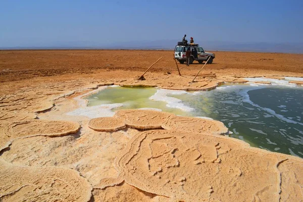 Arid Gebiet Der Abgelegenen Afar Region Äthiopien Danakil Depression — Stockfoto