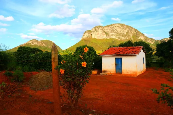 Moradia Simples Zona Rural Chapada Diamantina Brasil — Fotografia de Stock