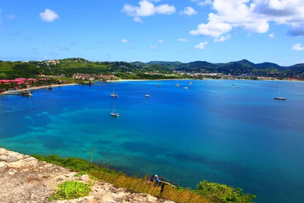 Historisk Befästning Duvön Rodney Bay Saint Lucia — Stockfoto