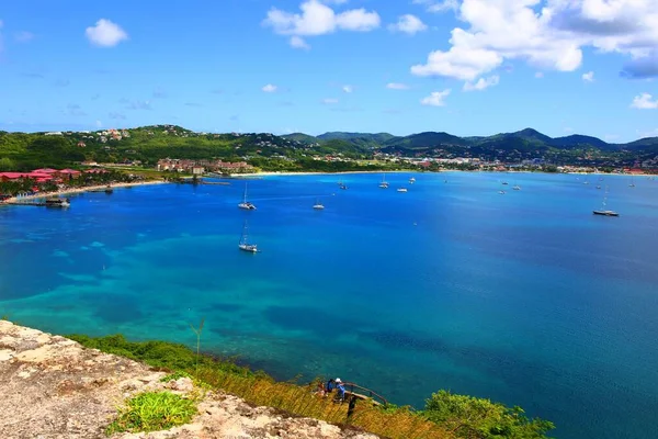 ピジョン島 ロドニー湾 セントルシアの歴史的な要塞 — ストック写真