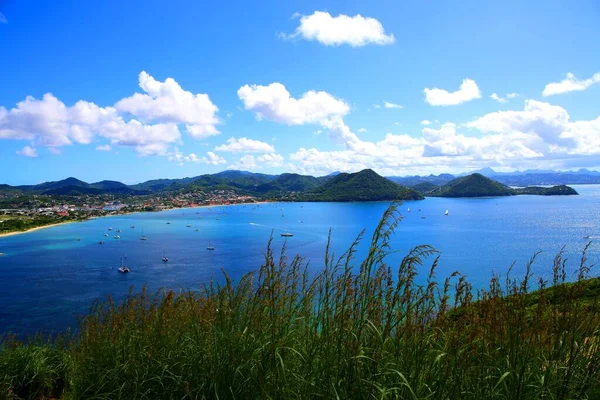 Historische Vestingwerken Duiveneiland Rodney Bay Saint Lucia — Stockfoto