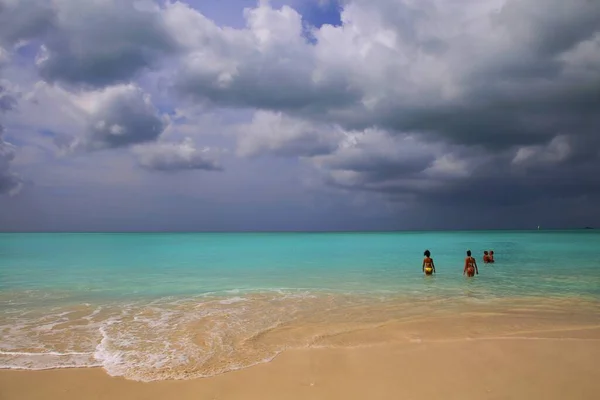 Тропічний Екзотичний Пляж Острові Карибського Моря Антигуа Барбуда — стокове фото