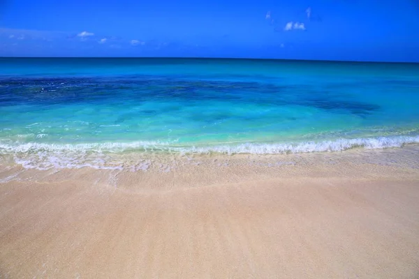 Tropischer Exotischer Strand Auf Einer Karibikinsel Antigua Und Barbuda — Stockfoto