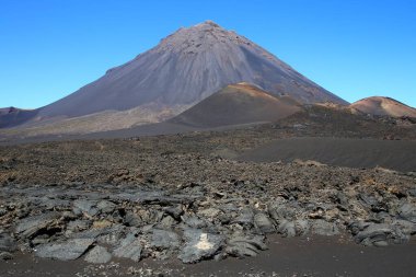 Dramatik Pico do Fogo volkanı, Cape Verde