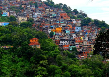 Rio de Janeiro, Brezilya 'da bir kenar mahalleye bakın