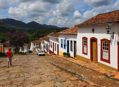 Koloni kasabası Tiradentes 'in manzarası