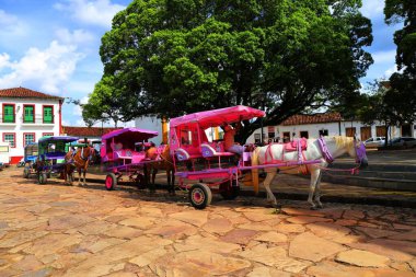Koloni kasabası Tiradentes 'in manzarası