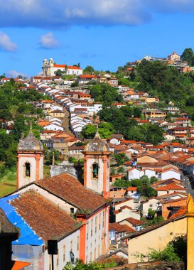 Koloni kasabası Ouro Preto, Minas Gerais, Brezilya