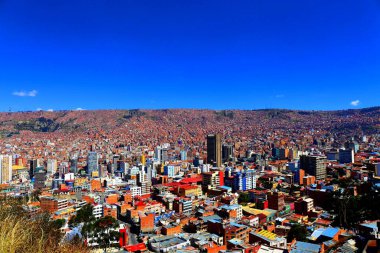 La Paz, Bolivya, Güney Amerika şehir manzarası