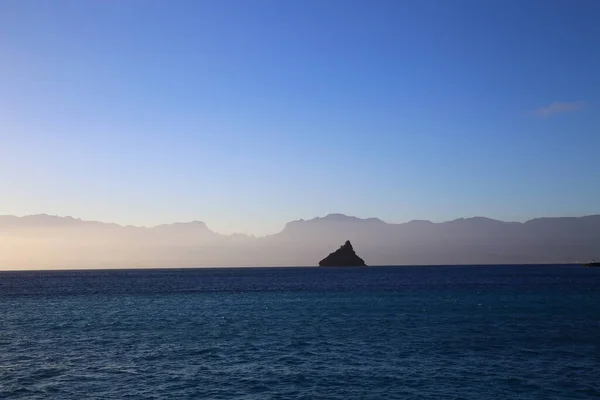 Vue Panoramique Est Laginha Plage Mindelo Île Sao Vicente Cap — Photo