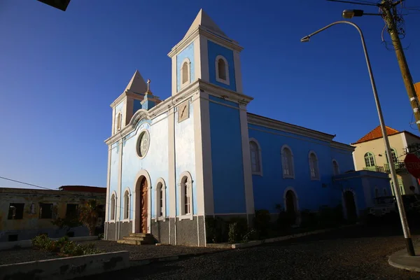 Blaue Kirche Sao Felipe Kap Verde — Stockfoto