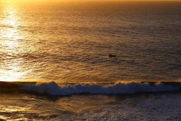 Belo Pôr Sol Sobre Oceano Ilha Cabo Verde — Fotografia de Stock