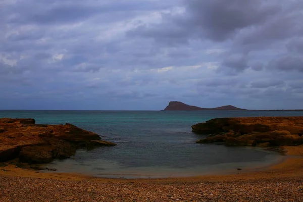 Belles Vagues Turquoise Transparentes Sur Île Sal Cap Vert — Photo