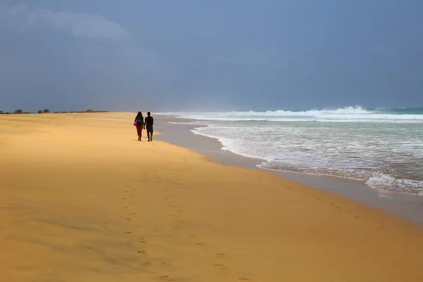 Прекрасний Пляж Майо Кабо Верде — стокове фото