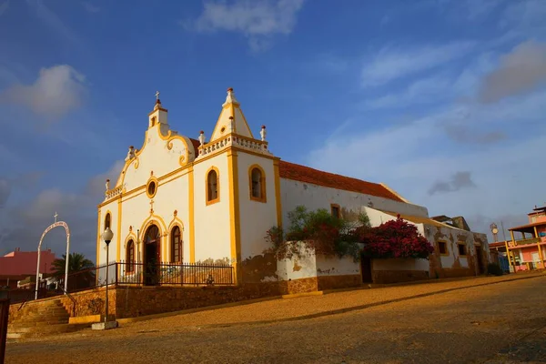 Bela Catedral Central Vila Maio Cabo Verde — Fotografia de Stock