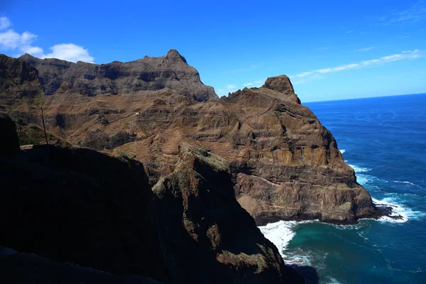 Hermosos Valles Montañas Isla Santo Antao Cabo Verde — Foto de Stock